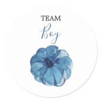 TEAM Navy Gender Reveal Baby Shower Game Labels