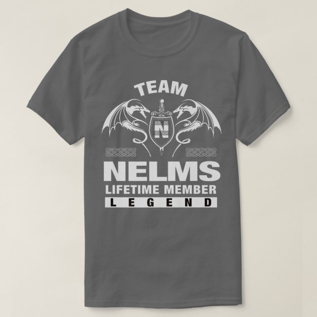 Team NELMS Lifetime Member Gifts  T-Shirt (Design Front)
