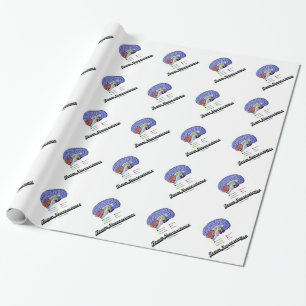 Team Neuroscience (Brain Anatomy Attitude) Wrapping Paper