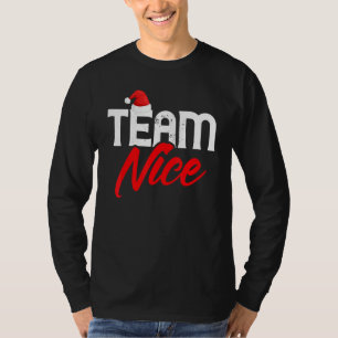 Team Nice   Couple Matching Outfit Team Naughty T-Shirt