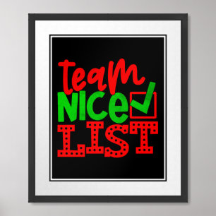 Team Nice List - Christmas Designs-56587 Framed Art