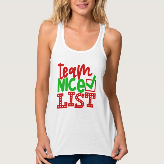 Team Nice List - Christmas Designs-56587 Tank Top (Front)