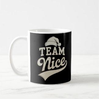 Team Nice Santa Hat Christmas Xmas Matching Family Coffee Mug