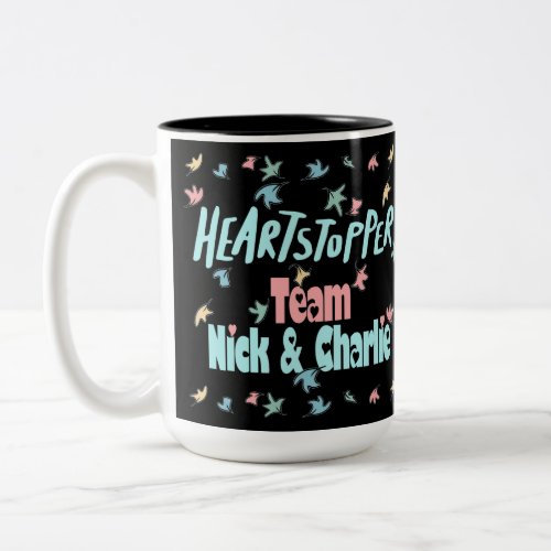 Team Nick And Charlie Black Two_Tone Coffee Mug