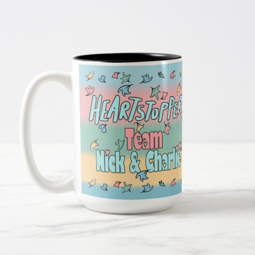 Team Nick And Charlie Colorful Two_Tone Coffee Mug
