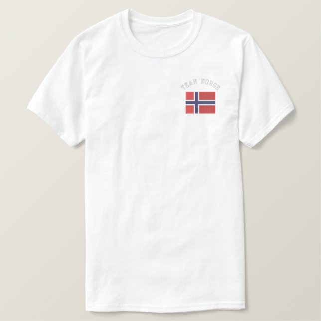 TEAM NORGE Sports Flag Embroidered Jacket (Design Front)