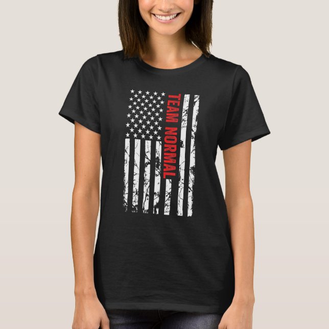 Team Normal  Team Normal  Us Flag Team Normal 1 T-Shirt (Front)