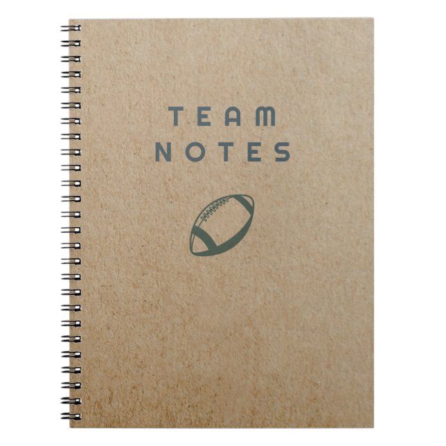 Team Notes - Football Notebook (Front)