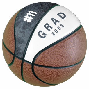 Team Number Custom Graduation Gift Basketball