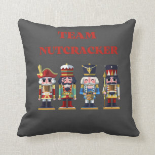 Team Nutcracker Throw Pillow