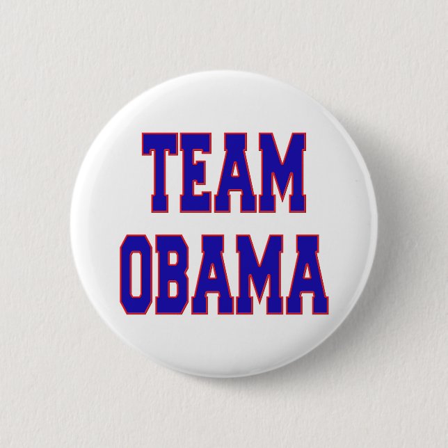 TEAM OBAMA PINBACK BUTTON (Front)