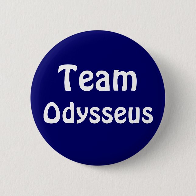 Team Odysseus Badge Pinback Button (Front)