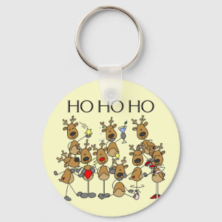 Team of Reindeer Tshirts and Gifts Keychain