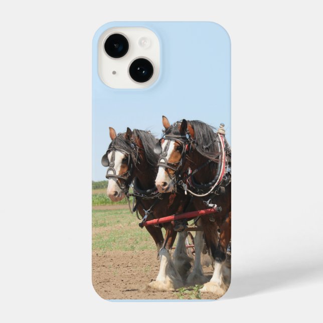 Team of Work Horses  iPhone Case (Back)