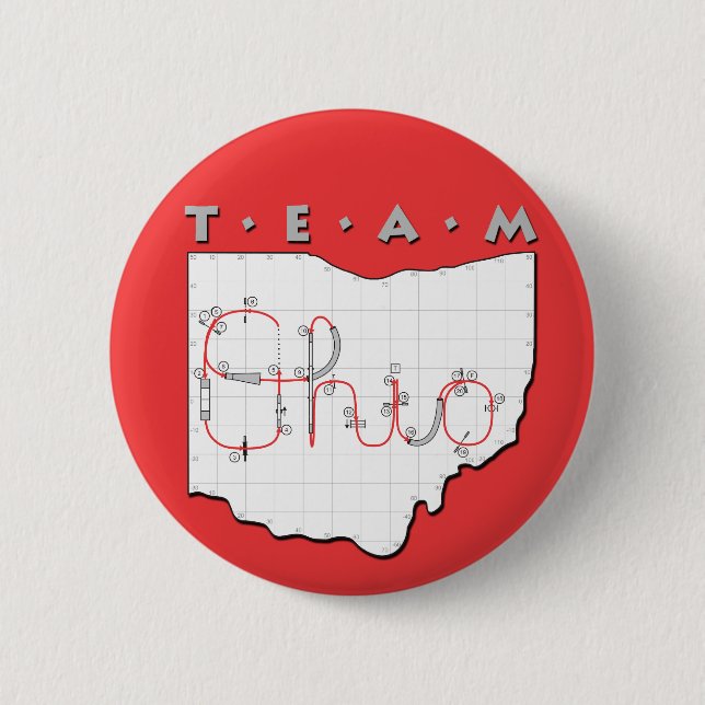 Team Ohio Agility Pinback Button (Front)