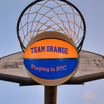 Team Orange -playing In Nyc Basketball by almawad at Zazzle