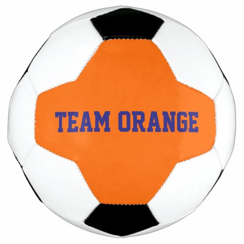 Team Orange  Soccer Ball