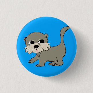 Team Otter button - blue