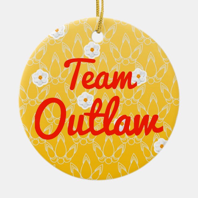 Team Outlaw Ceramic Ornament (Front)
