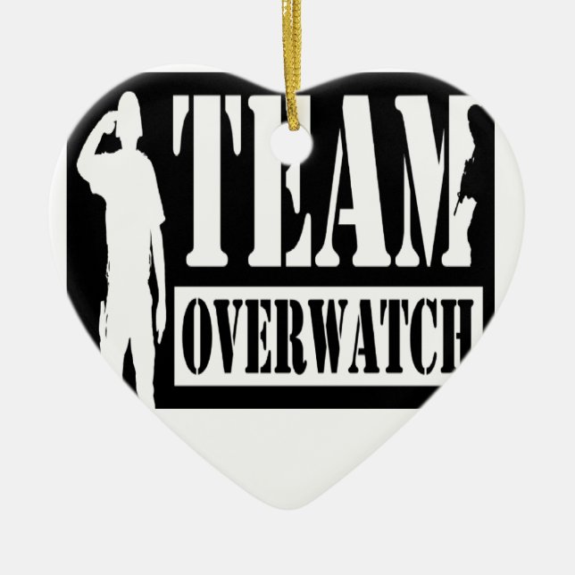 Team Overwatch Ceramic Ornament (Front)