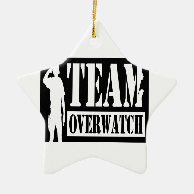 Team Overwatch Ceramic Ornament (Front)
