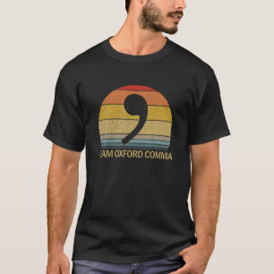 Team Oxford Comma Retro Sunset Team Oxford Comma T-Shirt
