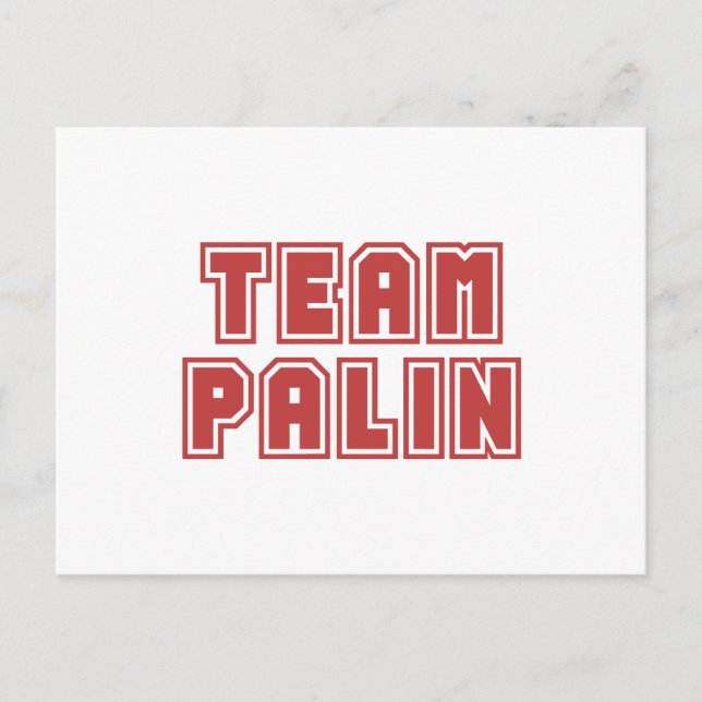 Team Palin Postcards (Front)
