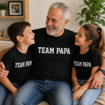 Team Papa Varsity Funny Fathers Day Gift 
