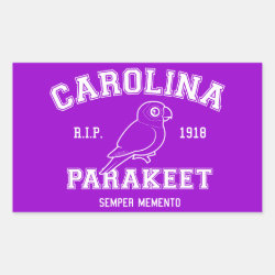 Team Parakeet Rectangle Sticker