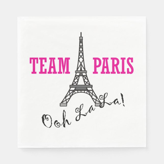 "Team Paris" Napkins (Front)