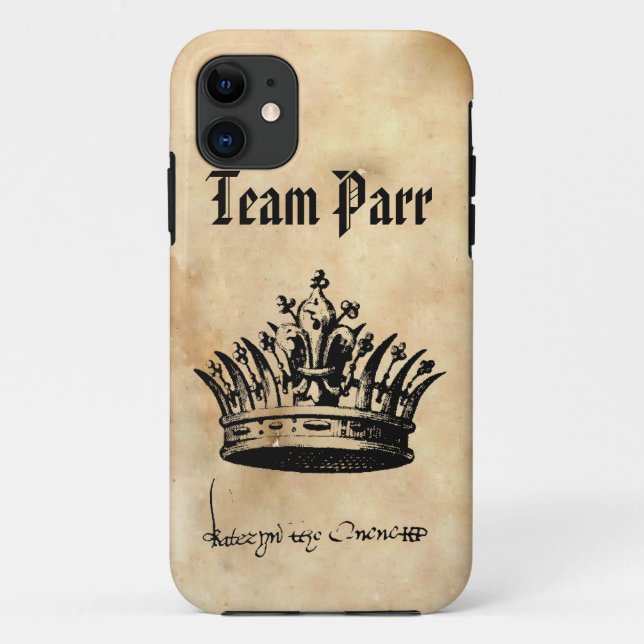 Team Parr - Catherine Parr Signature and Crown Case-Mate iPhone Case (Back)