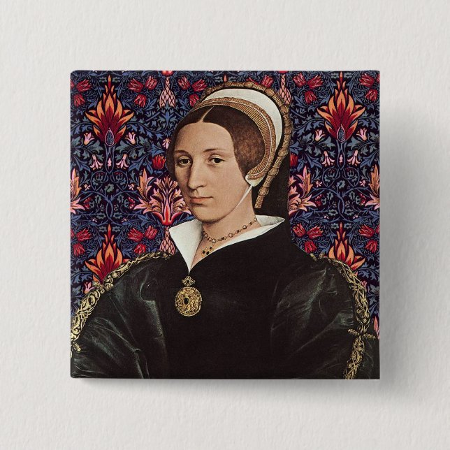 Team Parr - Portrait of Queen Katherine Howard Pinback Button (Front)