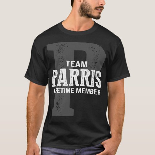 Team PARRIS Lifetime Member T_Shirt