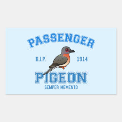 Team Passenger Pigeon Rectangle Sticker