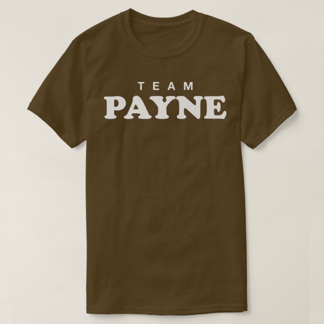 Team Payne Personalized Surname Bride Groom Family T-Shirt (Design Front)