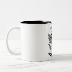Team Peacock Lifetime member Two-Tone Coffee Mug