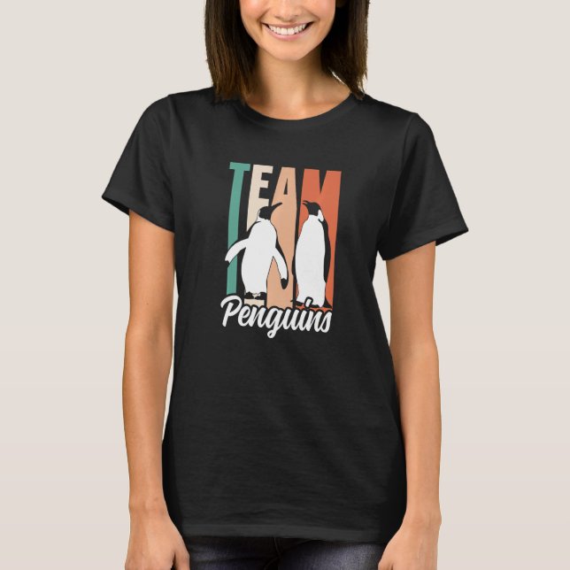 Team Penguins Lover Animal Cute Penguin Premium T-Shirt (Front)