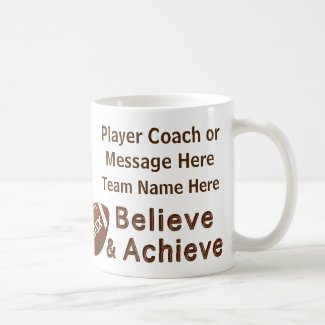 Team Photo and Your Text Football Gift Ideas Mugs