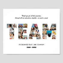 Team Photo Collage Colleague Farewell Party Poster