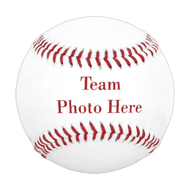 Team Photo ~ Personalized Baseball (Front)