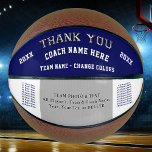 Team Photo, Player&#39;s Names Basketball Coach Gifts at Zazzle