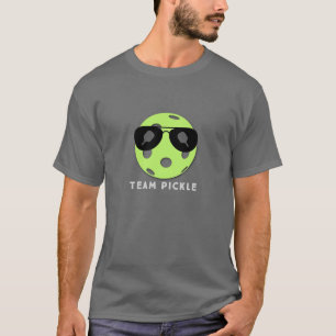 TEAM PICKLE (green ball with sunglasses) T-Shirt