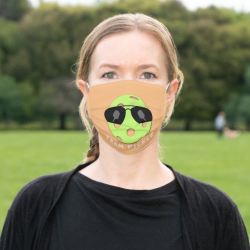 Team Pickle pickleball humor Adult Cloth Face Mask