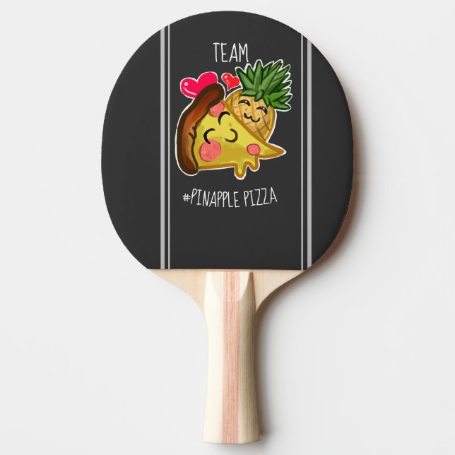 Team Pinapple Pizza Ping Pong Paddle (Front)