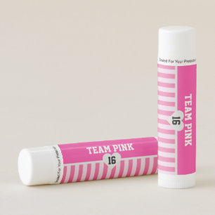 Team Pink Bride Birthday Bridal Shower Party Lip Balm