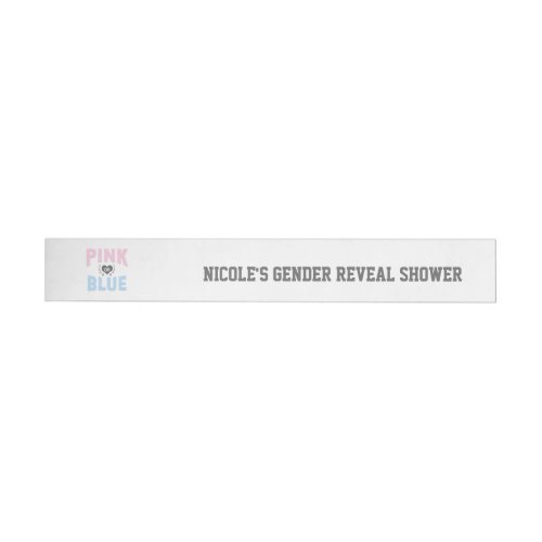 Team PINK or BLUE Gender Reveal Baby Shower Wrap Around Address Label