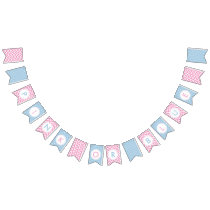 Team Pink or Team Blue Gender Reveal Party Banner