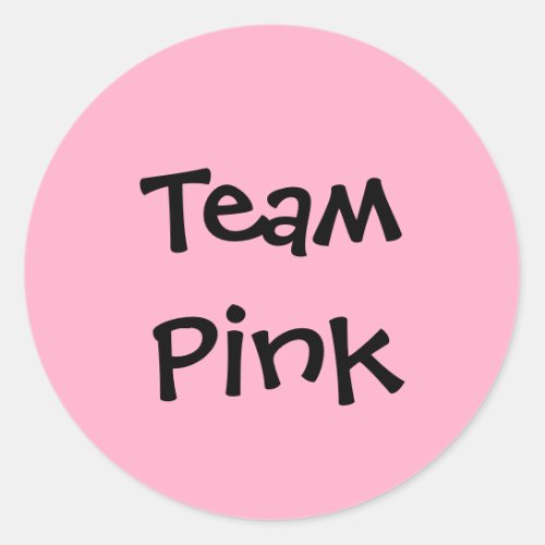 Team Pink Stickers