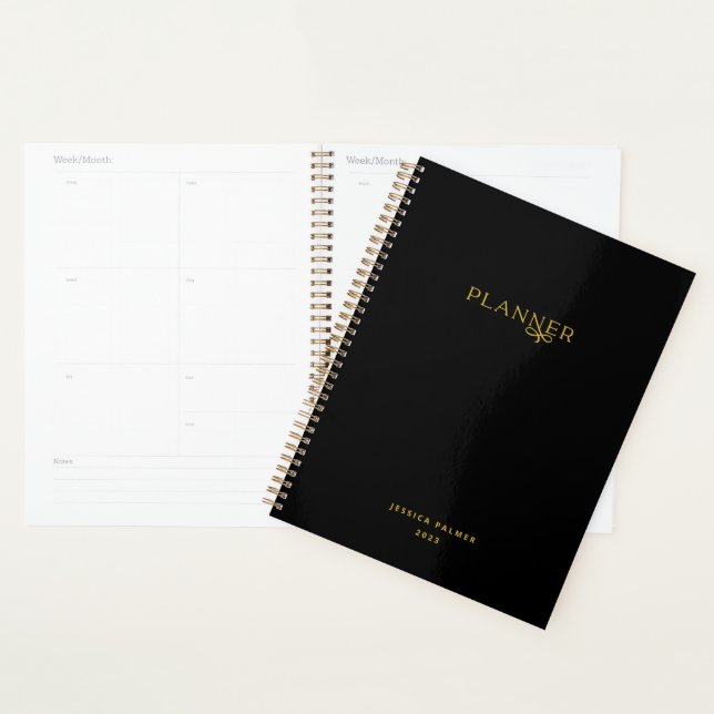 Team Planner Custom Black Professional Organizer (Display)