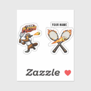 Team Platypus Tennis Sticker
